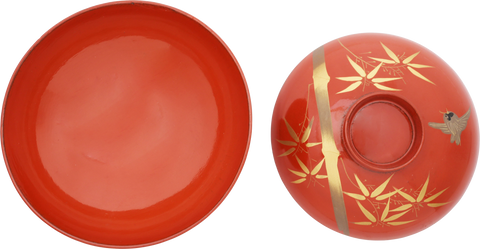 JAPANESE LACQUERED BOWL OWAN, MEIJI PERIOD, 1867-1912 - The History Gift Store