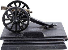 VINTAGE DESK TOP CANNON LETTER/PEN HOLDER - The History Gift Store