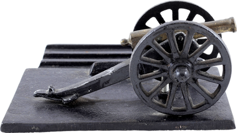 VINTAGE DESK TOP CANNON LETTER/PEN HOLDER - The History Gift Store