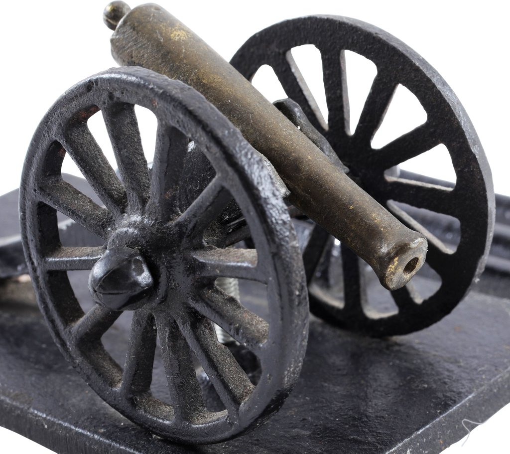 VINTAGE DESK TOP CANNON LETTER/PEN HOLDER - The History Gift Store