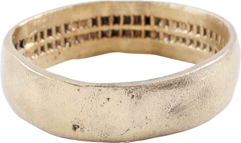 RARE VARIATION VIKING WEDDING RING, SIZE 10 ½ - The History Gift Store