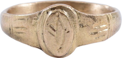 LATE MEDIEVAL WOMAN'S FASHION RING, SIZE 9 ¼ - The History Gift Store