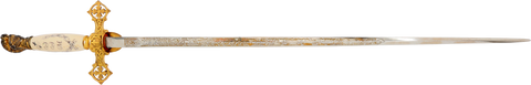 FINE KNIGHTS TEMPLAR SWORD - The History Gift Store