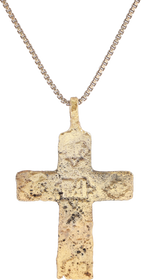 FINE EASTERN EUROPEAN CROSS NECKLACE, RUSSIAN OR UKRAINIAN - The History Gift Store