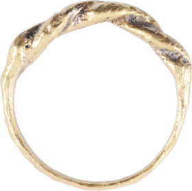 VIKING WARRIOR’S ROPED OR TWIST RING, C.866-1067 AD, SIZE 10 ¾ - The History Gift Store