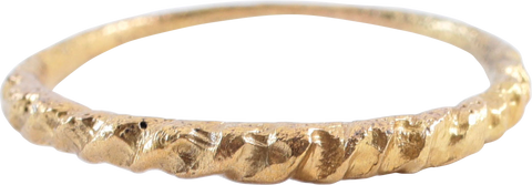 VIKING ROPED OR TWIST WEDDING RING, 866-1067 AD, SIZE 8 ¾ - The History Gift Store