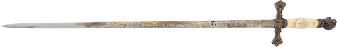KNIGHTS TEMPLAR SWORD C.1890-1910 - The History Gift Store