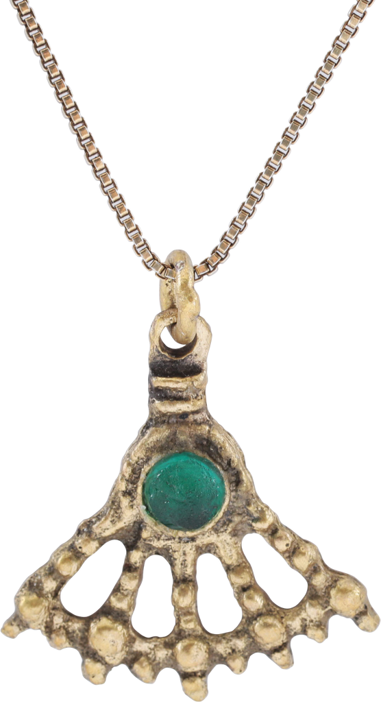 ROMAN WHEEL OF FORTUNE AMULET NECKLACE, 300-450 AD - Fagan Arms