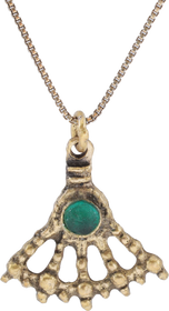 ROMAN WHEEL OF FORTUNE AMULET NECKLACE, 300-450 AD - Fagan Arms