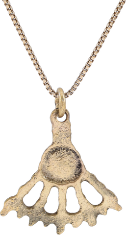 ROMAN WHEEL OF FORTUNE AMULET NECKLACE, 300-450 AD - Fagan Arms