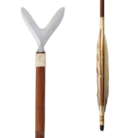 RARE JAPANESE SAMURAI DOUBLE POINT ARROW, KARIMATA - The History Gift Store