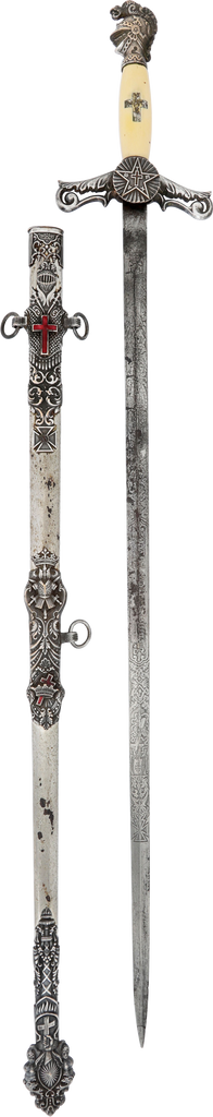 19TH-EARLY 20TH CENTURY KNIGHTS TEMPLAR SWORD - Fagan Arms