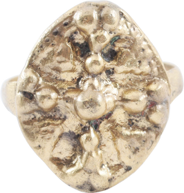 SUPERB VIKING SHIELD RING, 9TH-11TH CENTURY AD, SIZE 9 ½ - The History Gift Store