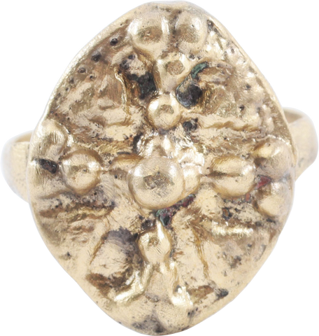 SUPERB VIKING SHIELD RING, 9TH-11TH CENTURY AD, SIZE 9 ½ - The History Gift Store