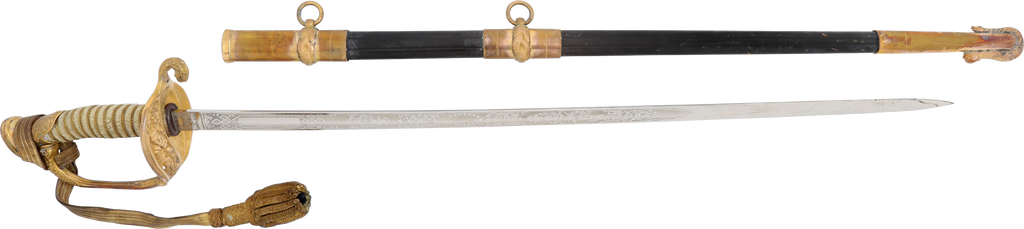 US M.1852 NAVAL OFFICER'S SWORD - The History Gift Store