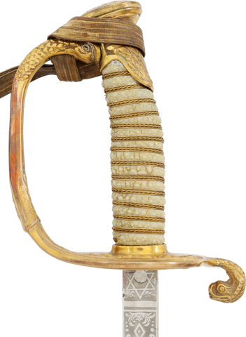 US M.1852 NAVAL OFFICER'S SWORD - The History Gift Store