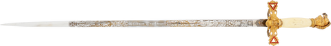 FINE KNIGHTS TEMPLAR SWORD, C. 1925-30 - The History Gift Store