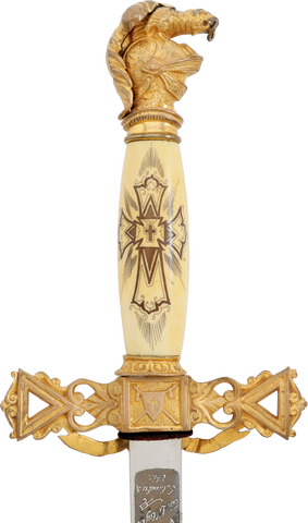 FINE KNIGHTS TEMPLAR SWORD, C. 1925-30 - The History Gift Store