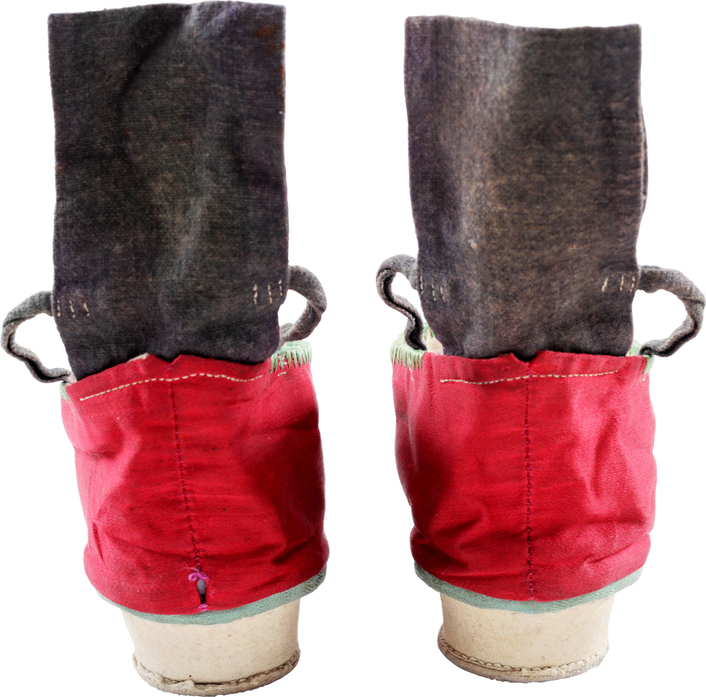 EXTRAORDINARY PAIR OF CHINESE LADIES SHOES FOR BOUND FEET (FOOT BINDING) - The History Gift Store