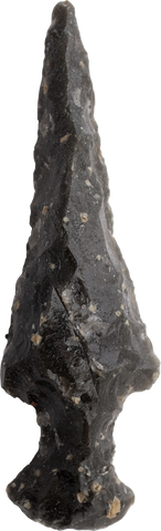 FINE PRE-COLUMBIAN OBSIDIAN ARROWHEAD - The History Gift Store