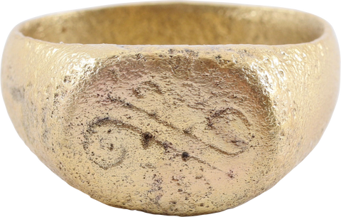 ROMAN SORCERER’S RING, 1ST CENTURY BC-1ST CENTURY AD, SIZE 10 ¾ - The History Gift Store