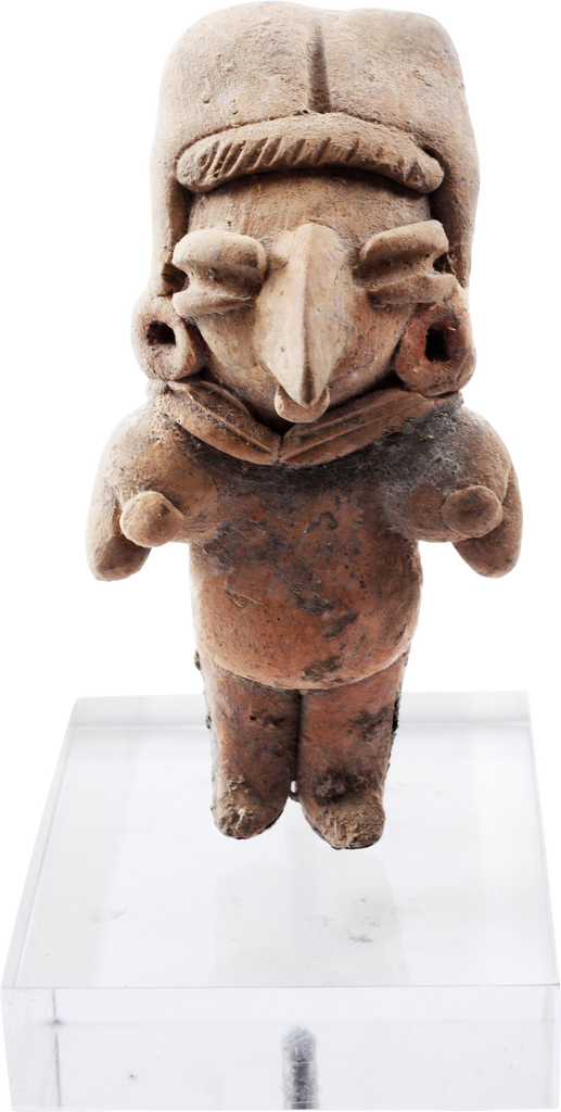 CHUPÍCUARO TERRA COTTA STANDING FEMALE FIGURE C.500-100 BC - The History Gift Store