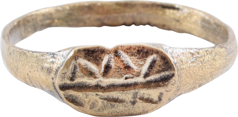 MEDIEVAL CHRISTIAN RING C. 5TH-9TH CENTURY AD, SIZE 8 - Fagan Arms