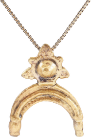 LOVELY VIKING LUNAR PENDANT NECKLACE, 800-1050 AD - Fagan Arms