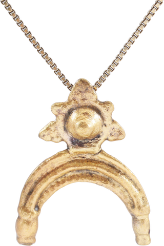 LOVELY VIKING LUNAR PENDANT NECKLACE, 800-1050 AD - Fagan Arms