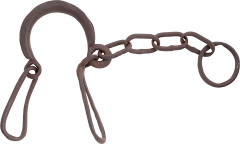 HEAVY FORGED IRON SLAVE LEG SHACKLE SOUTH CAROLINA - The History Gift Store