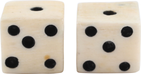 REVOLUTIONARY WAR BONE DICE - The History Gift Store