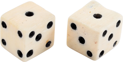 REVOLUTIONARY WAR BONE DICE - The History Gift Store