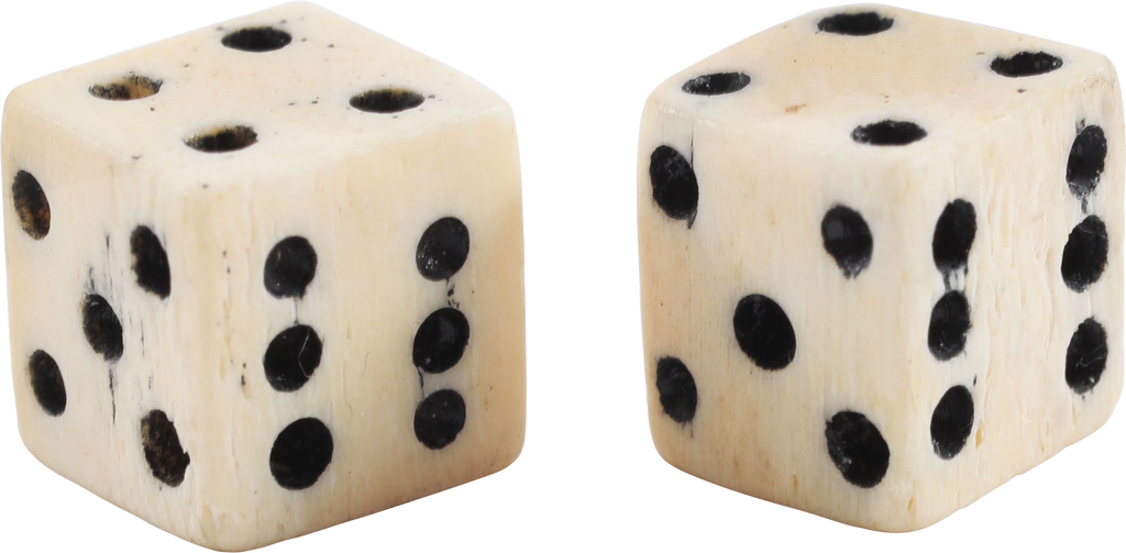 REVOLUTIONARY WAR BONE DICE - The History Gift Store