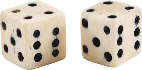 REVOLUTIONARY WAR BONE DICE - The History Gift Store