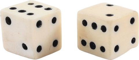 REVOLUTIONARY WAR BONE DICE - The History Gift Store