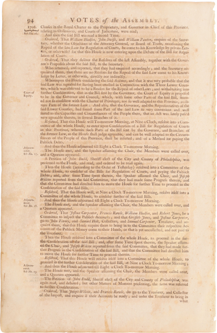 ACTUAL PAGE PRINTED BY BENJAMIN FRANKLIN IN 1752 - Fagan Arms