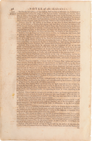 ACTUAL PAGE PRINTED BY BENJAMIN FRANKLIN IN 1752 - Fagan Arms