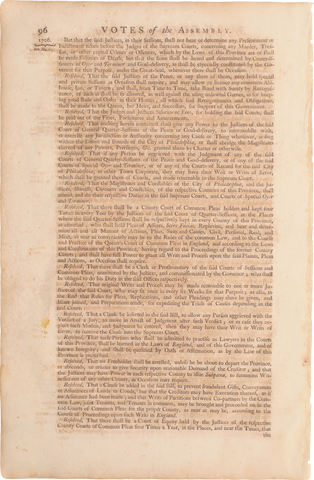 ACTUAL PAGE PRINTED BY BENJAMIN FRANKLIN IN 1752 - Fagan Arms
