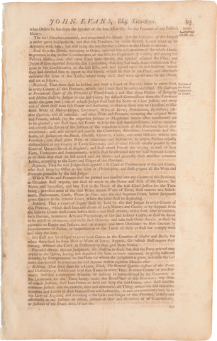 ACTUAL PAGE PRINTED BY BENJAMIN FRANKLIN IN 1752 - Fagan Arms