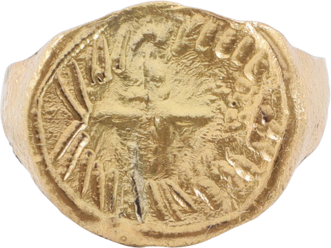 MEDIEVAL CHRISTIAN RING 8TH-10TH CENTURY AD 10 3/4 - Fagan Arms