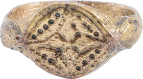 BYZANTINE CHRISTIAN RING C.9TH-14TH CENTURY, SIZE 11 1/2 - Fagan Arms