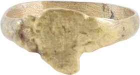 EUROPEAN CHRISTIAN RING 11TH-16TH CENTURY AD 9 1/4 - Fagan Arms
