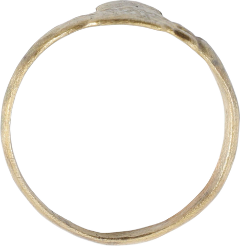 EUROPEAN CHRISTIAN RING 11TH-16TH CENTURY AD 9 1/4 - Fagan Arms