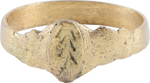 LATE MEDIEVAL WOMAN'S FASHION RING, SIZE 9 ¾ - The History Gift Store