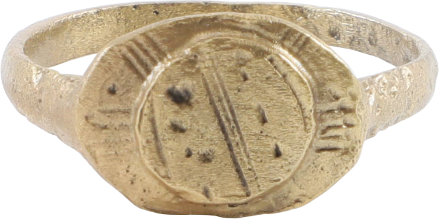 MEDIEVAL EUROPEAN RING C.800-1200 AD, SIZE 10 - Fagan Arms