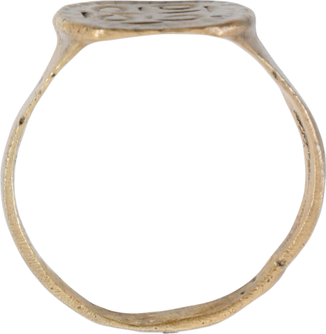 MEDIEVAL CHRISTIAN RING 10TH-14TH CENTURY AD 9 1/2 - Fagan Arms