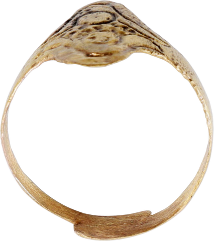 RARE VIKING SHIELD RING C. 9TH-10TH CENTURY, SIZE 10 - The History Gift Store