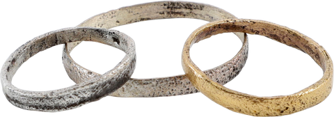 VIKING WEDDING RINGS LOT OF 3 - The History Gift Store