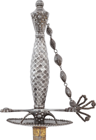 FINE ENGLISH CUT STEEL SMALLSWORD C.1800 - The History Gift Store