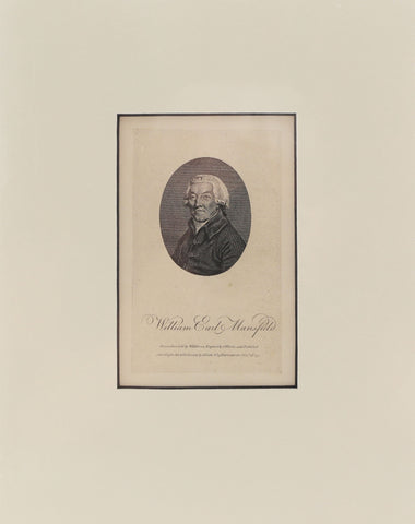 ORIGINAL ENGLISH LITHOGRAPH, William Earl Mansfield - Fagan Arms